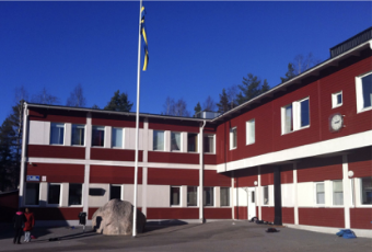 Skolgården på Viktoriaskolan i Örebro.